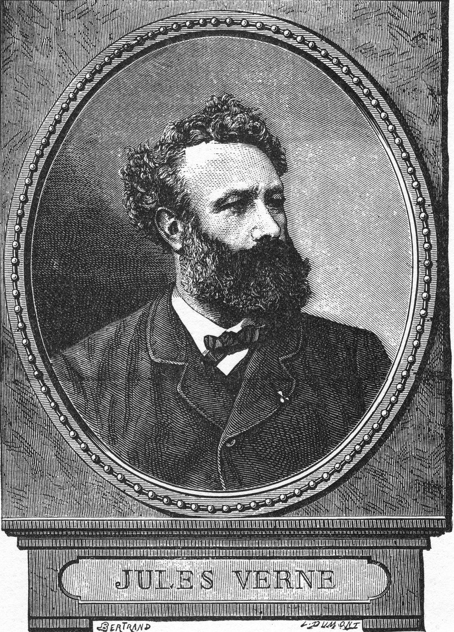 Jules Verne, nutidigt portræt af Auguste Bertrand