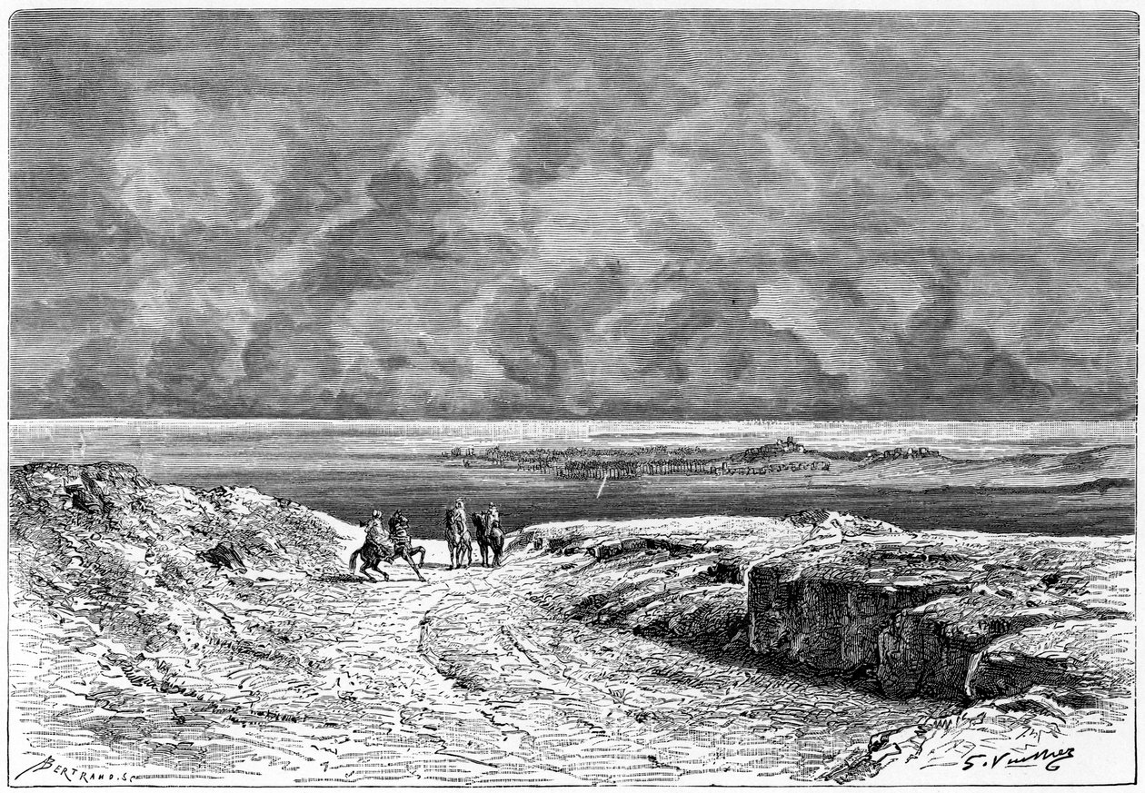 Nafta og Shott-el-jerid, c1890 af Auguste Bertrand