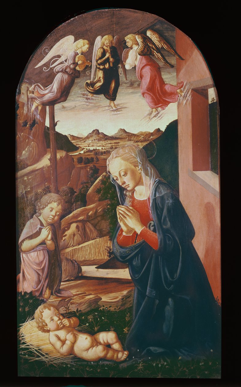 Madonna og barn (panel) af Biagio di Antonio