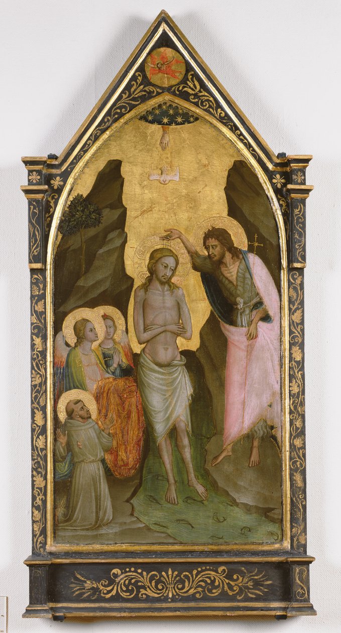 Kristi dåb (tempera på panel) af Bicci di Lorenzo