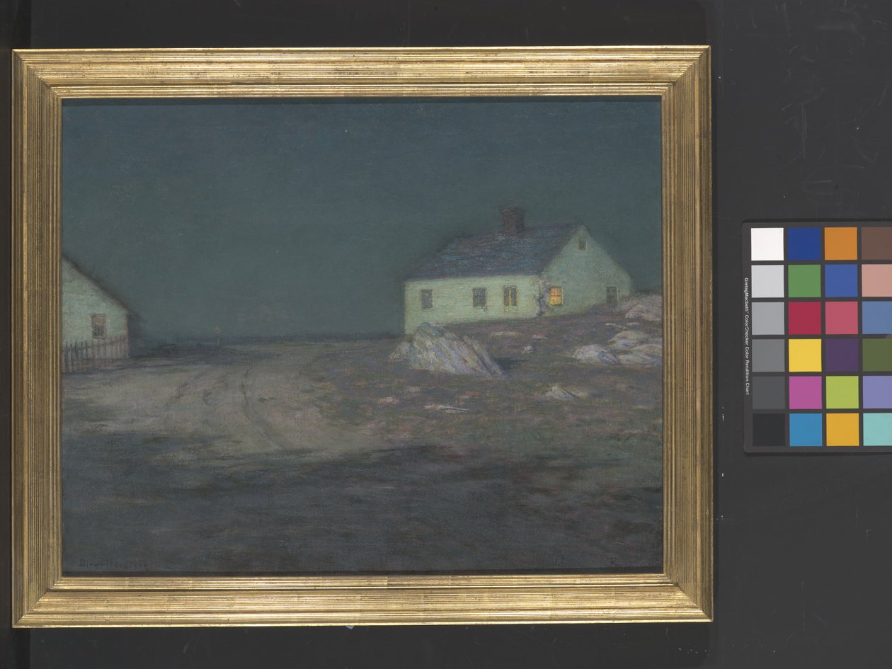 The Harbour Light (olie på lærred) af Birge Harrison