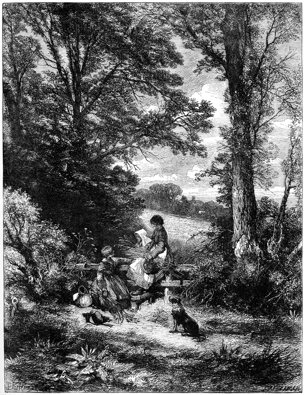 The Gleaners at the Stile, c1930