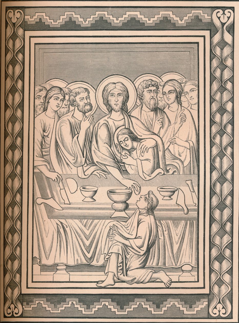 Kristus og helgener, 12. århundrede, 1849. af Bisson and Cottard