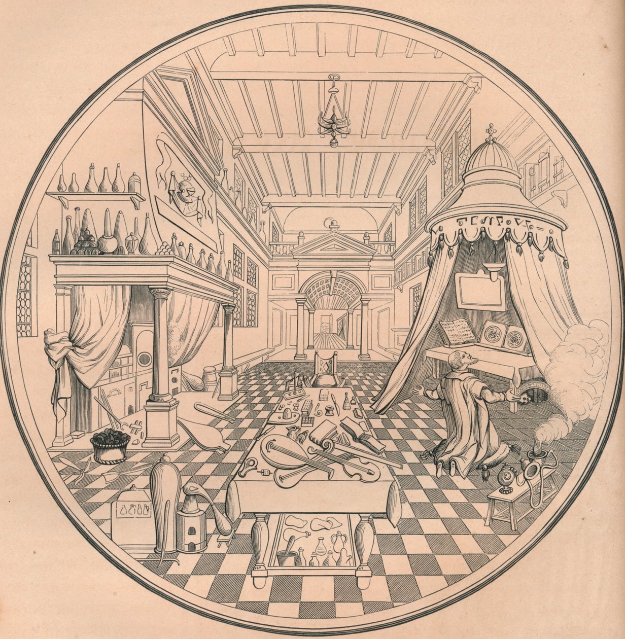 Alkymisten, 1500-tallet, 1849. af Bisson and Cottard
