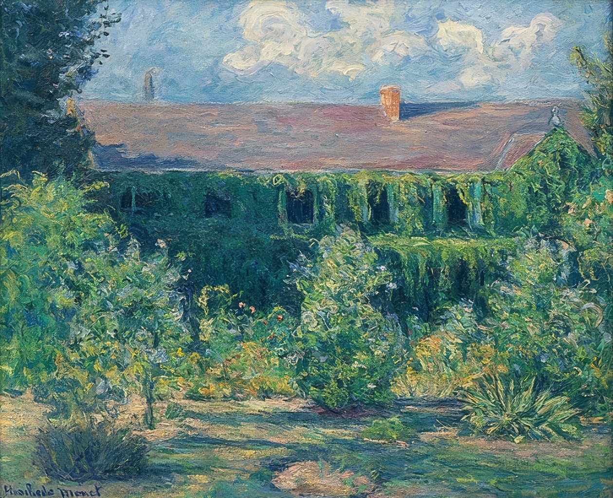 Claude Monets hus og have af Blanche Hoschede Monet