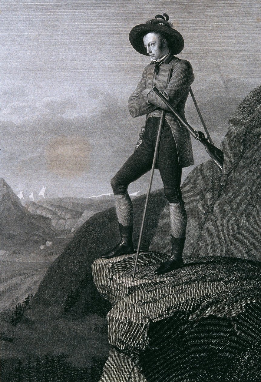 Ærkehertug Johann som gemsejæger af Blasius Höfel