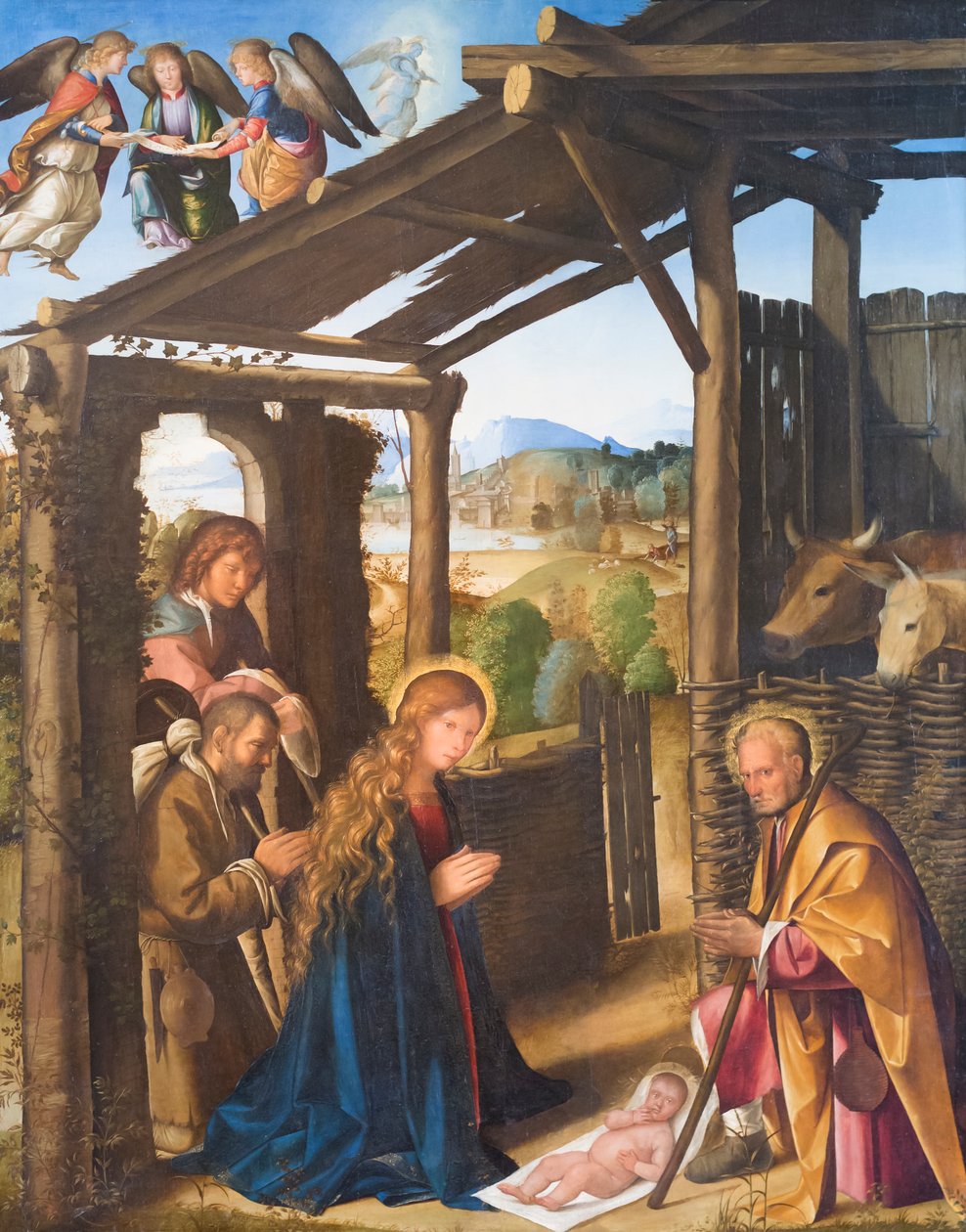 Tilbedelse af hyrderne af Boccaccio Boccaccino