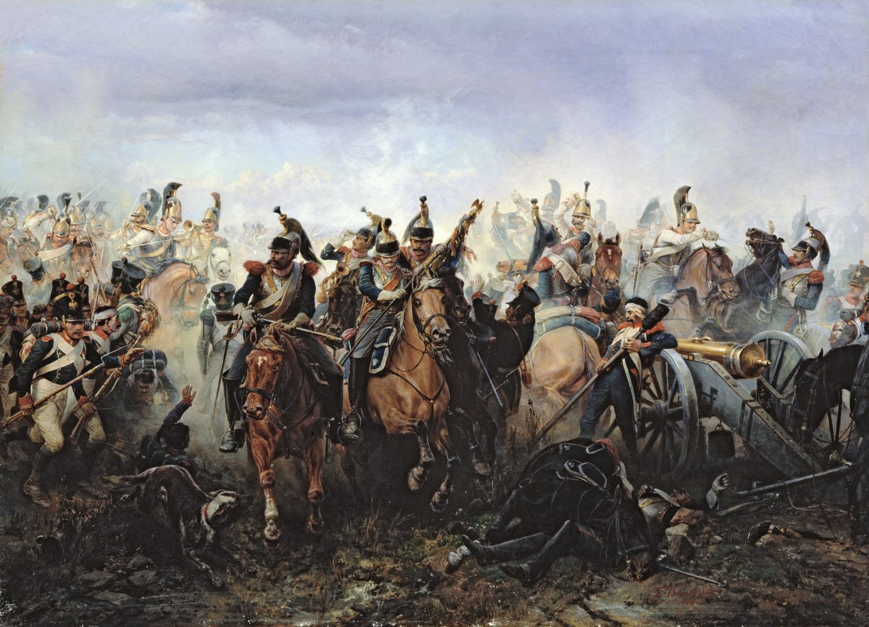Slaget ved La Fere-Champenoise, den 25. marts 1814, 1891 af Bogdan Willewalde