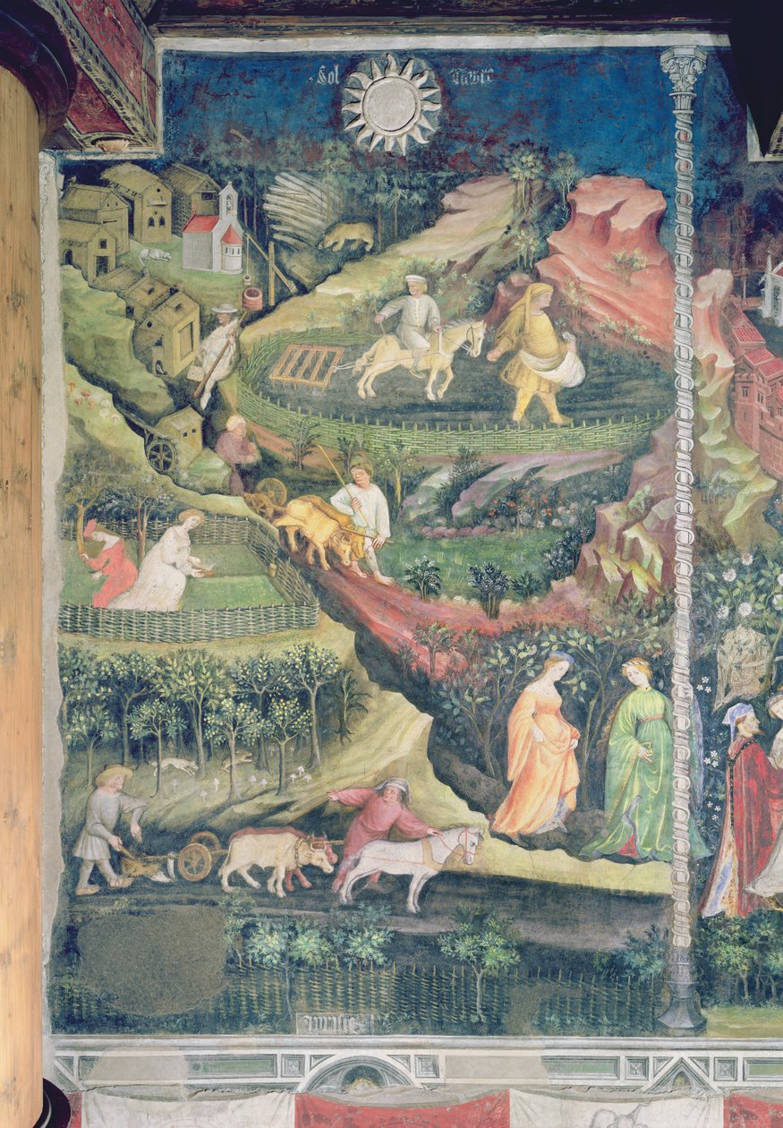 April måned, ca. 1400 9se også 498154) af Bohemian School