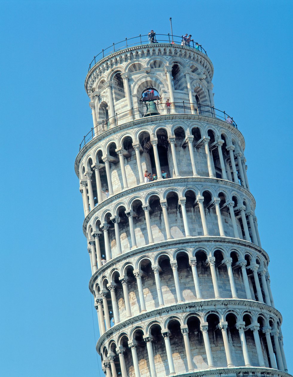 Udsigt over det skæve tårn af Bonannus of Pisa