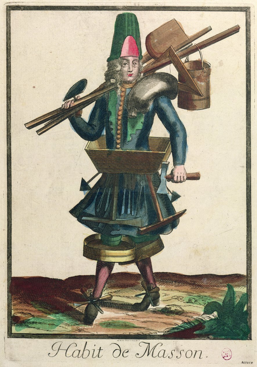 Murerens kostume af Nicolas Bonnart