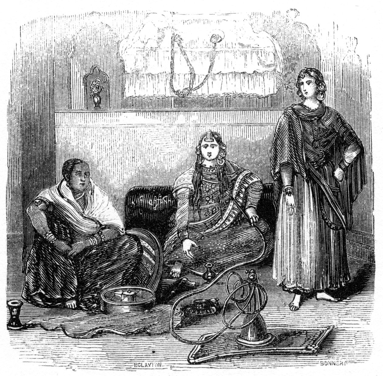 Zenana, 1847 af Bonner