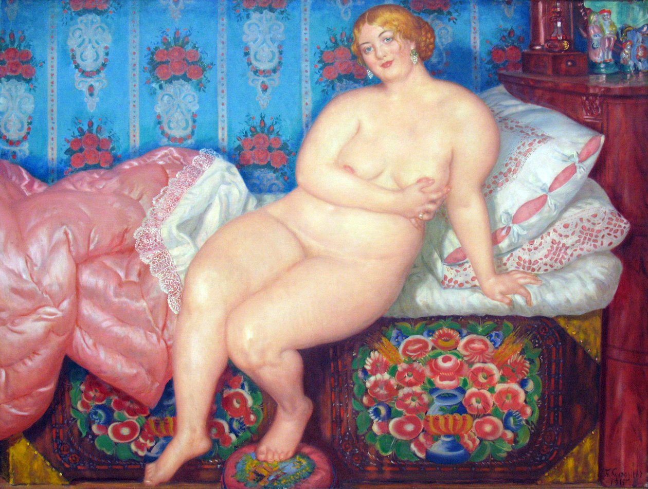 SkønhedenDeutsch: Die Schone, 1915n:, 1915.. n:, 1915.. n af Boris Mikhailovich Kustodiev