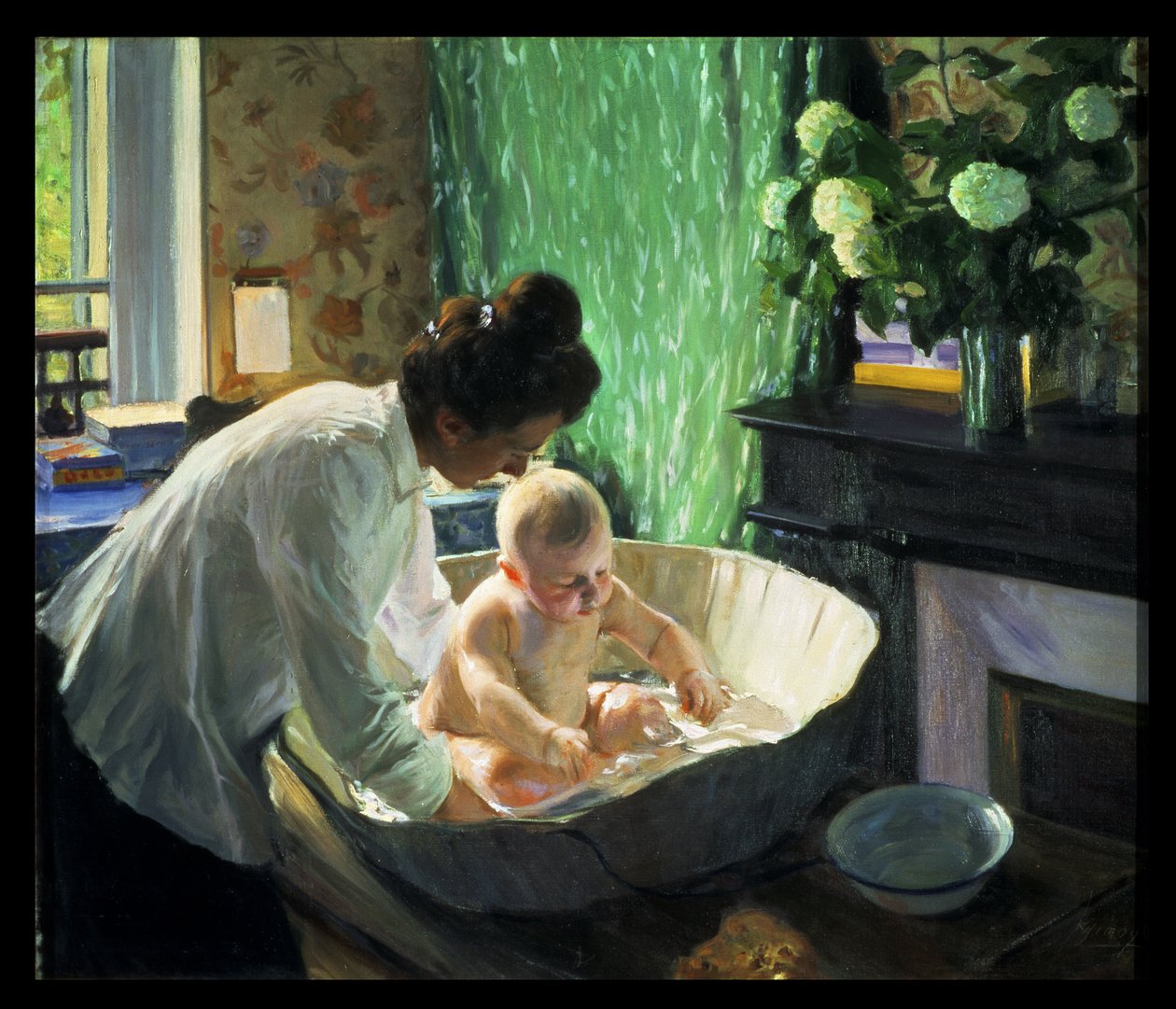 Morgen, 1910 af Boris Mikhailovich Kustodiev