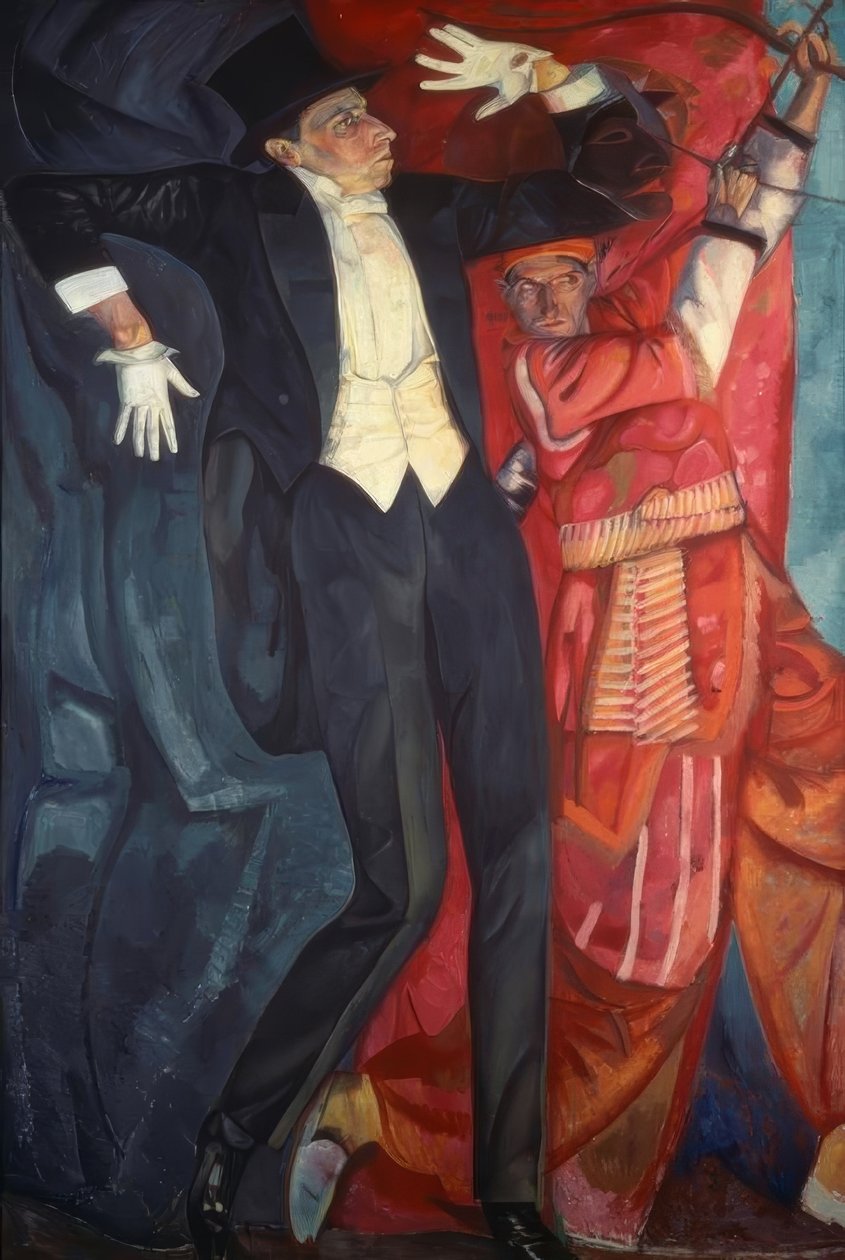 Portræt af W.E. Meyerhold af Boris D. Grigorjew