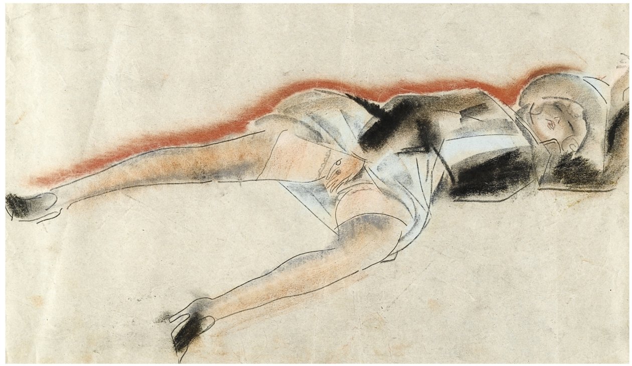 Erotisk tegning af Boris Dmitrievich Grigoriev