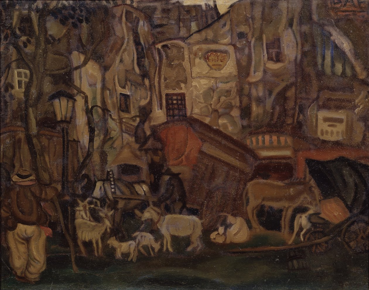 Gamle Paris, 1913 af Boris Dmitrievich Grigoriev