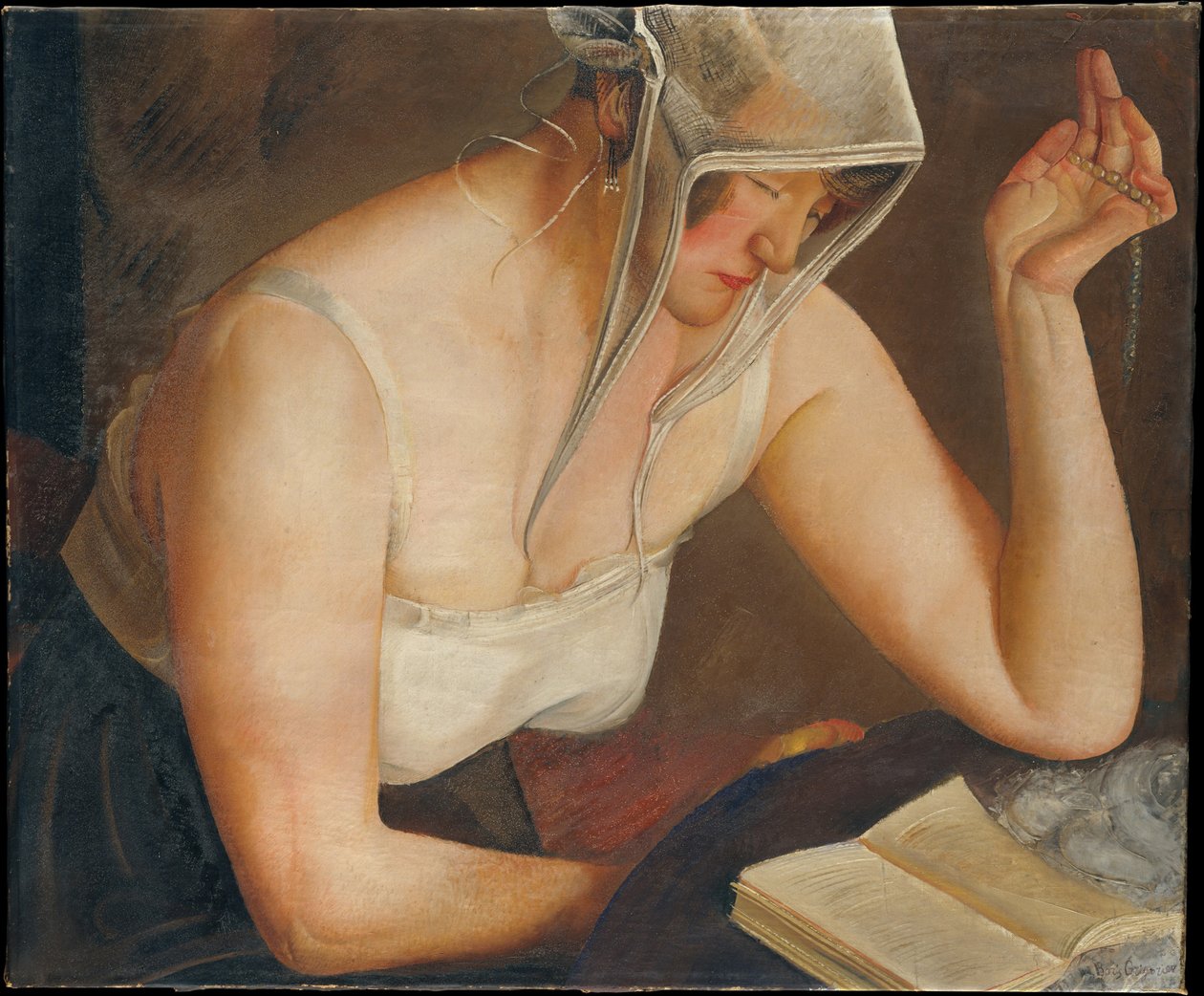 Kvinde læser, ca. 1922 af Boris Dmitrievich Grigoriev
