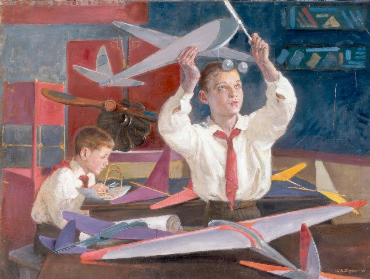 Unge aerodynamikere pionerer af Boris Jeremejewitsch Wladimirski