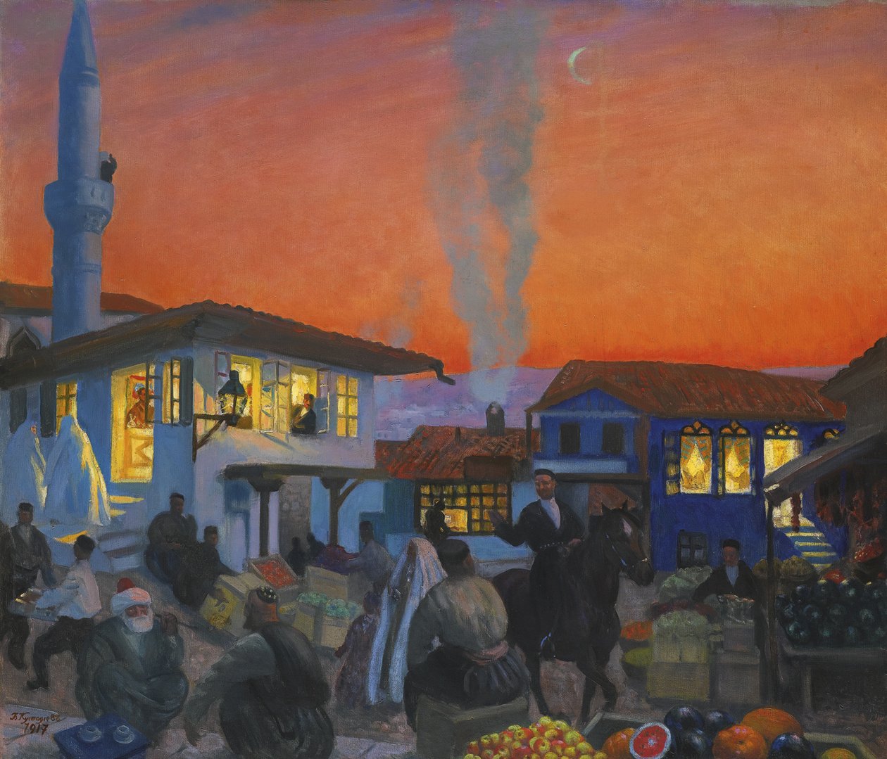Bakhchisaray, 1917 af Boris Mikhailovich Kustodiev