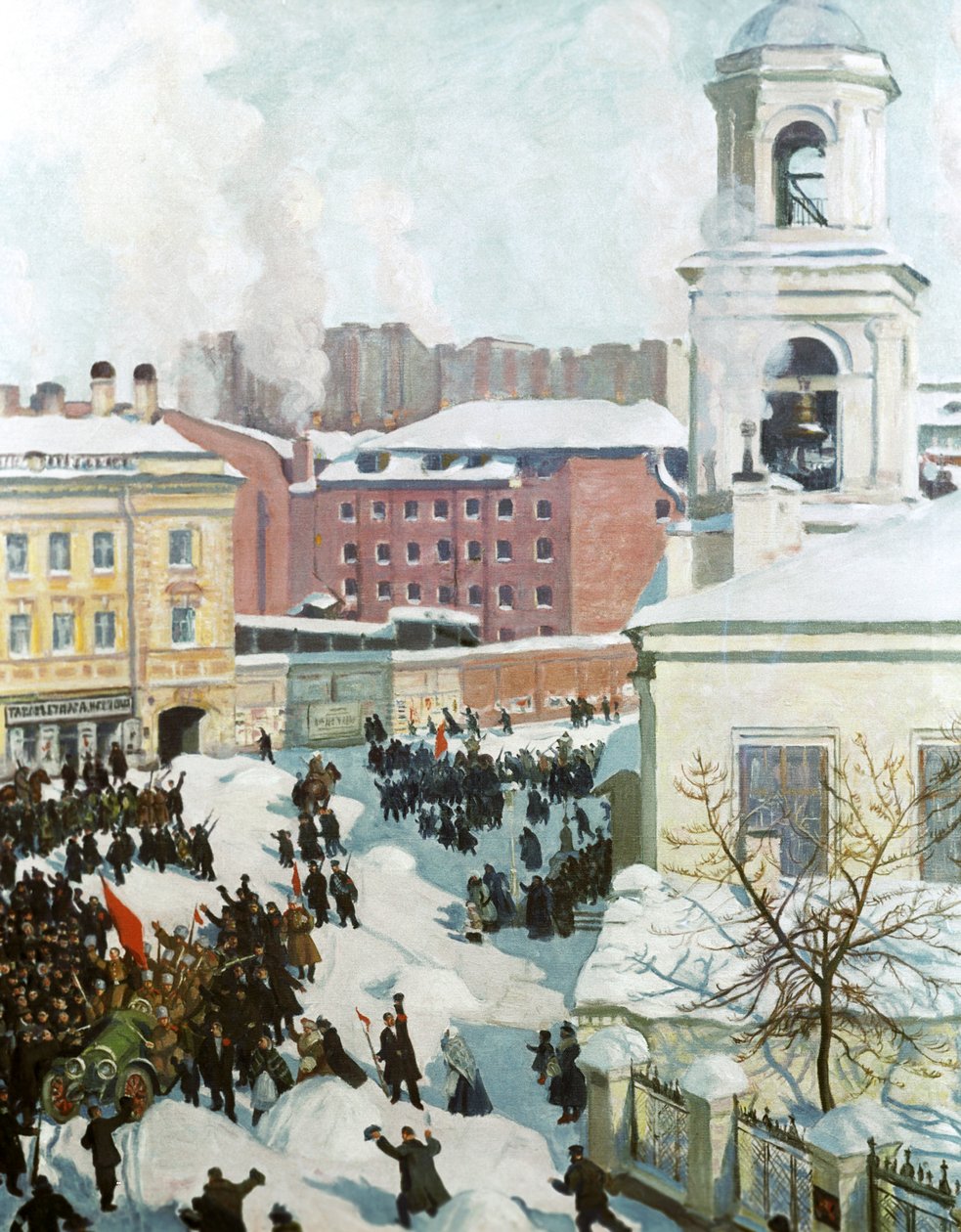 27. februar 1917, 1917. af Boris Mikhailovich Kustodiev