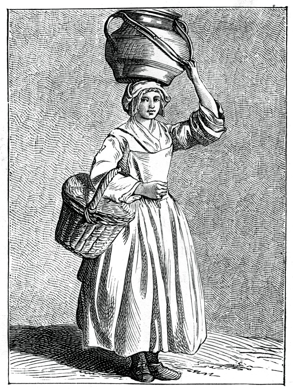 En mælkepige, 1737-1742. af Bouchardon