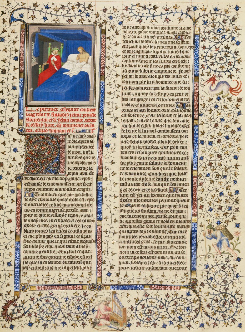  	Boccaccios vision af den laurbærkronede Petrarca af Boucicaut Master