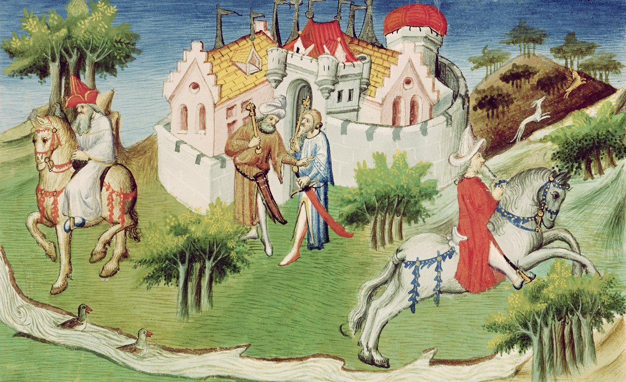 Ms 2810 f.38, Den Store Khans søns palads i Peking, fra 
