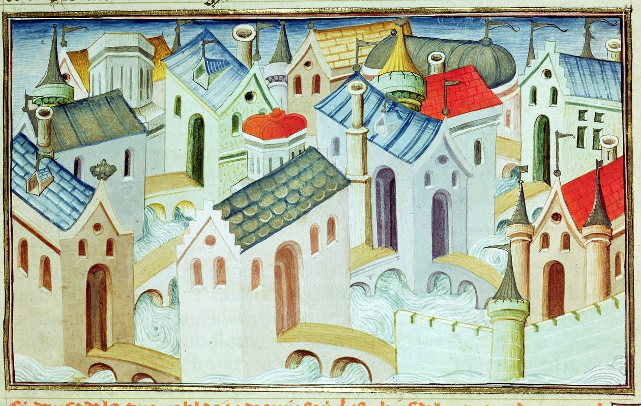 Ms 2810 f.67, byen Kinsai, fra 