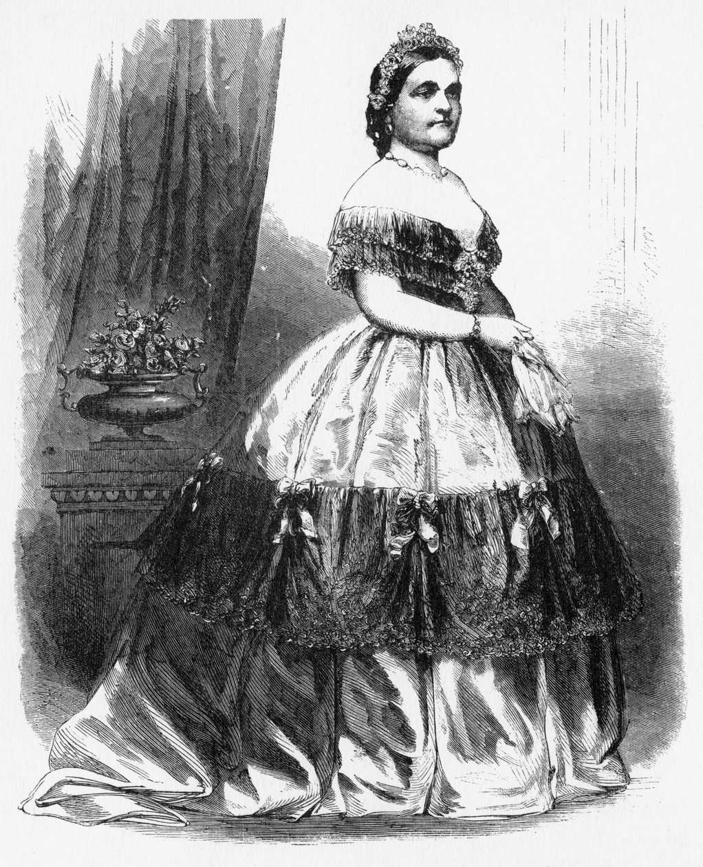 Fru Lincoln, c1860