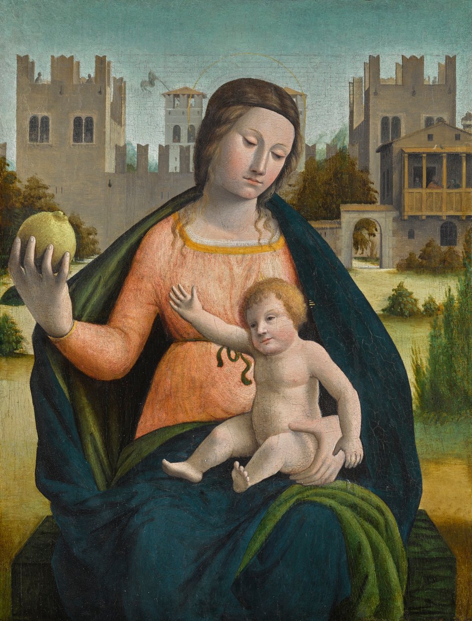 Bramantino - MADONNA OG BARNET af Bramantino