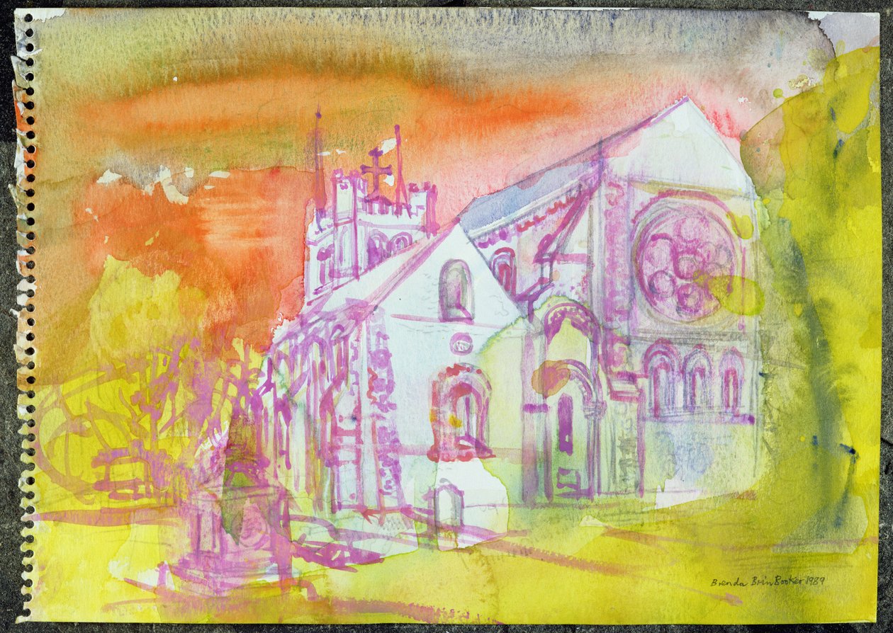 Waltham Abbey (wc på papir) af Brenda Brin Booker