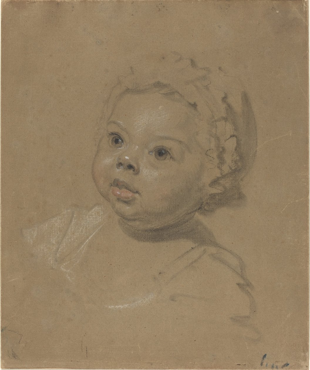 Hoved af et barn af British 18th Century