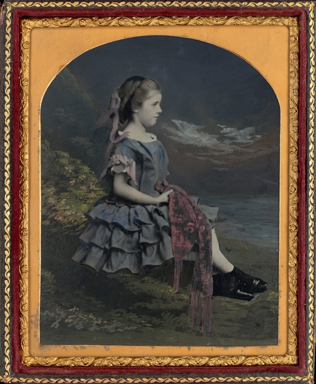 Portræt af en pige af British 19th Century