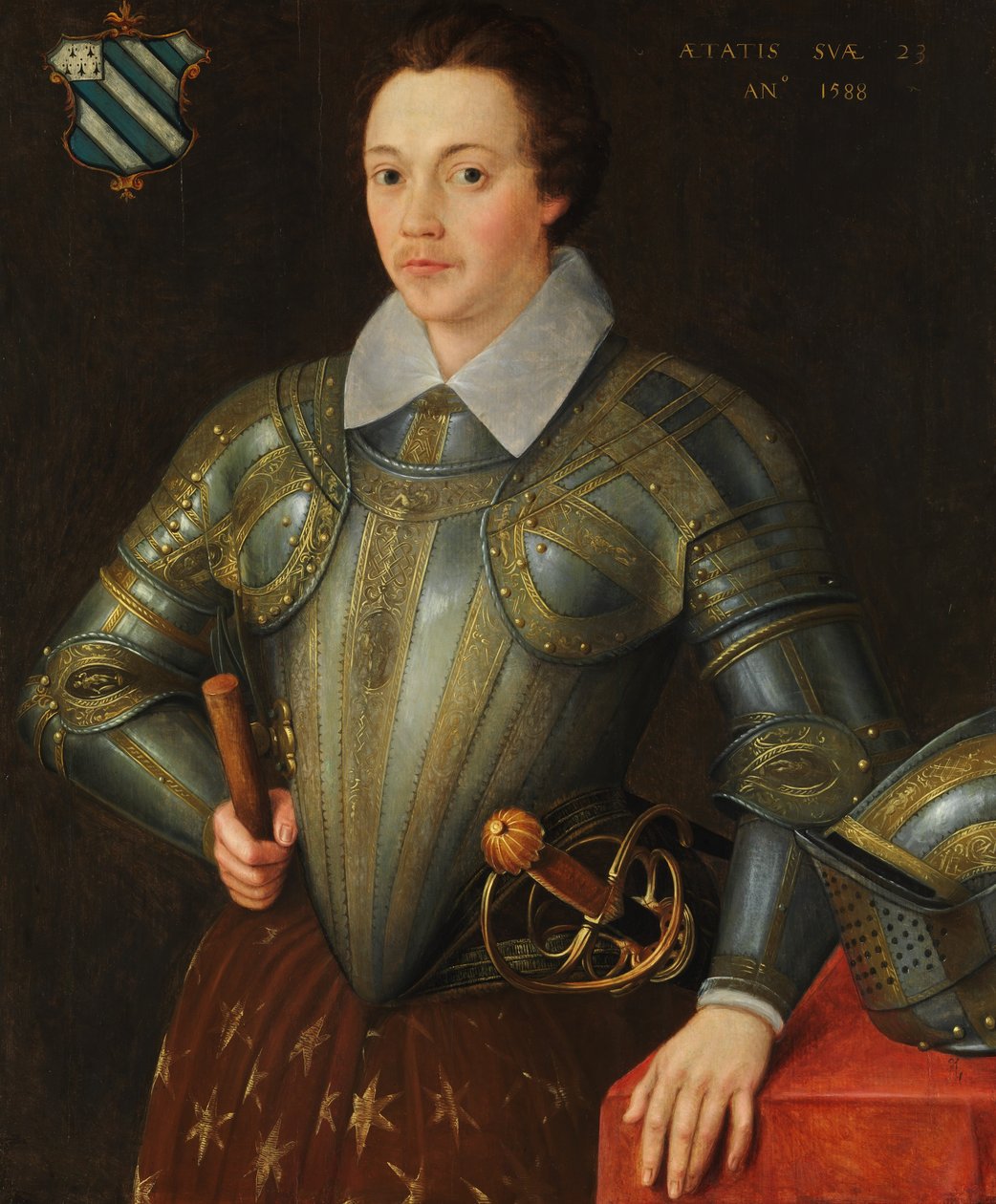 Sir John Shurley af Isfield 1565-1632. af British Painter