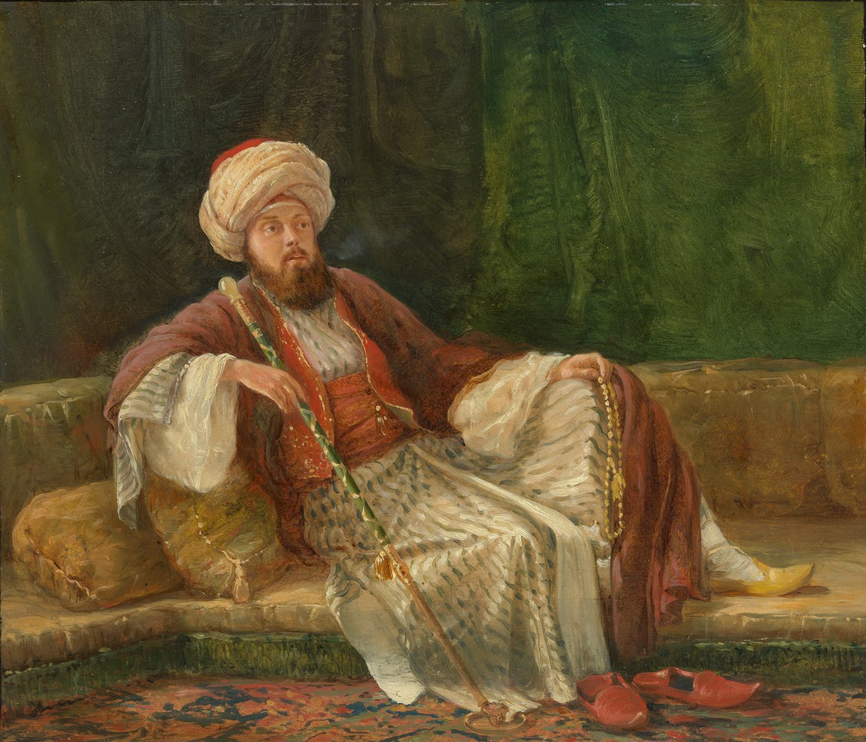 Western Gentleman in Oriental Costume. dani af British Painter