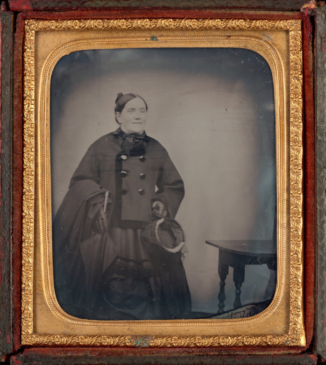 Portræt af en kvinde, ca. 1860 (foto) af British Photographer