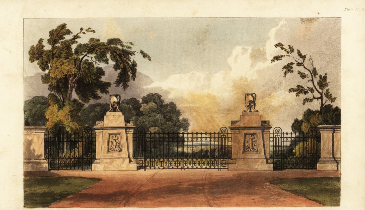 Design til en indgang til Regency-parken af British School