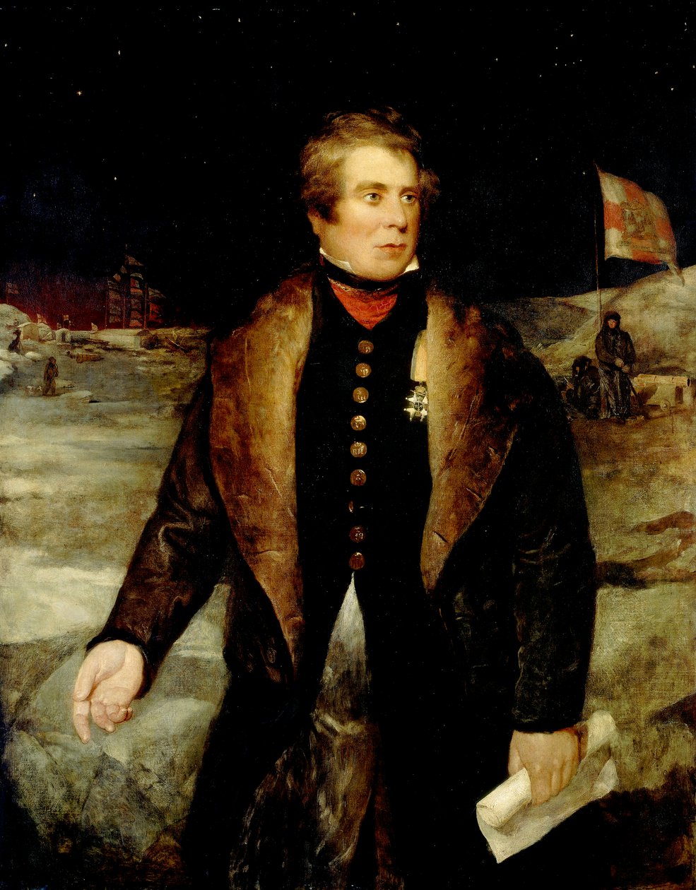 Sir John Ross (1777-1856), ca. 1833 (oliemaleri) af British School