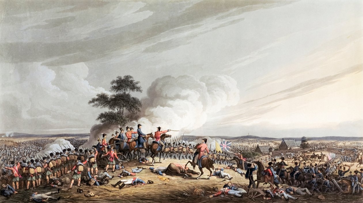 Slaget ved Waterloo, 18. juni af British School
