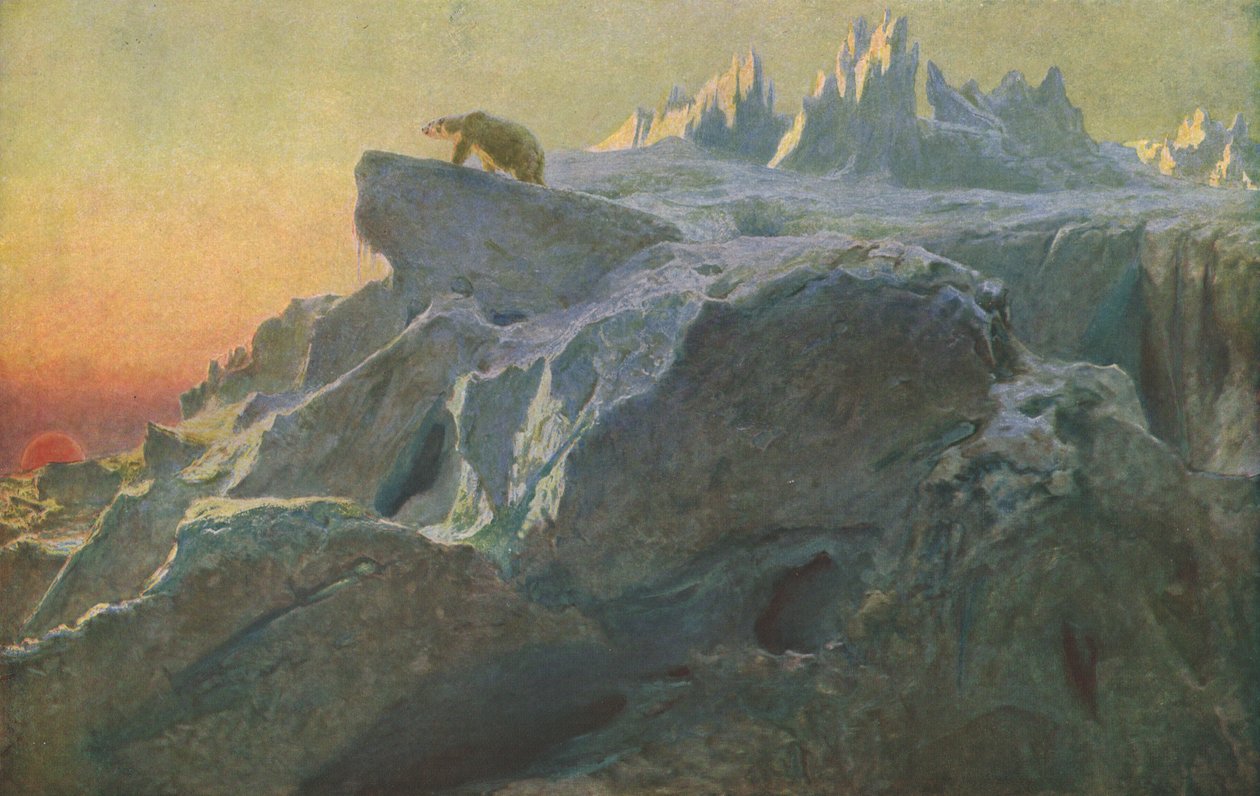 Beyond Mans Footsteps, c1894, c1930. af Briton Riviere