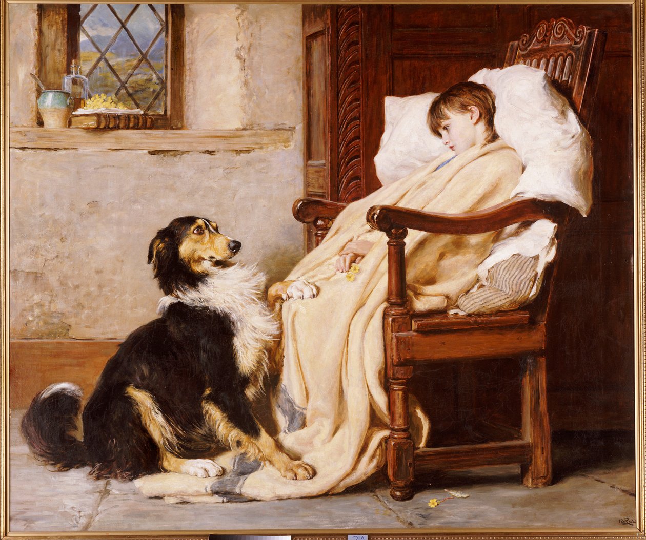 Old Playfellows, 1883 af Briton Riviere