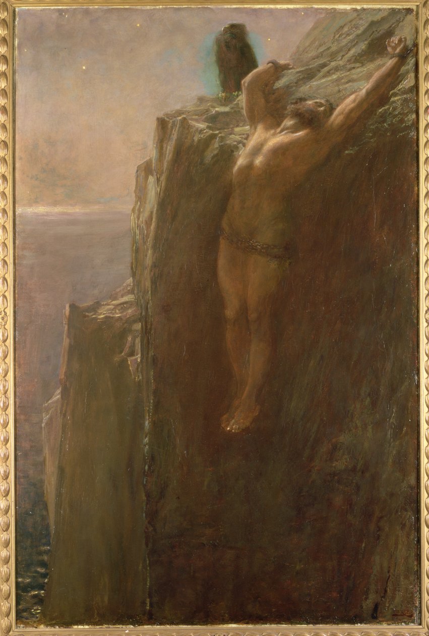 Prometheus bundet, 1889 af Briton Riviere