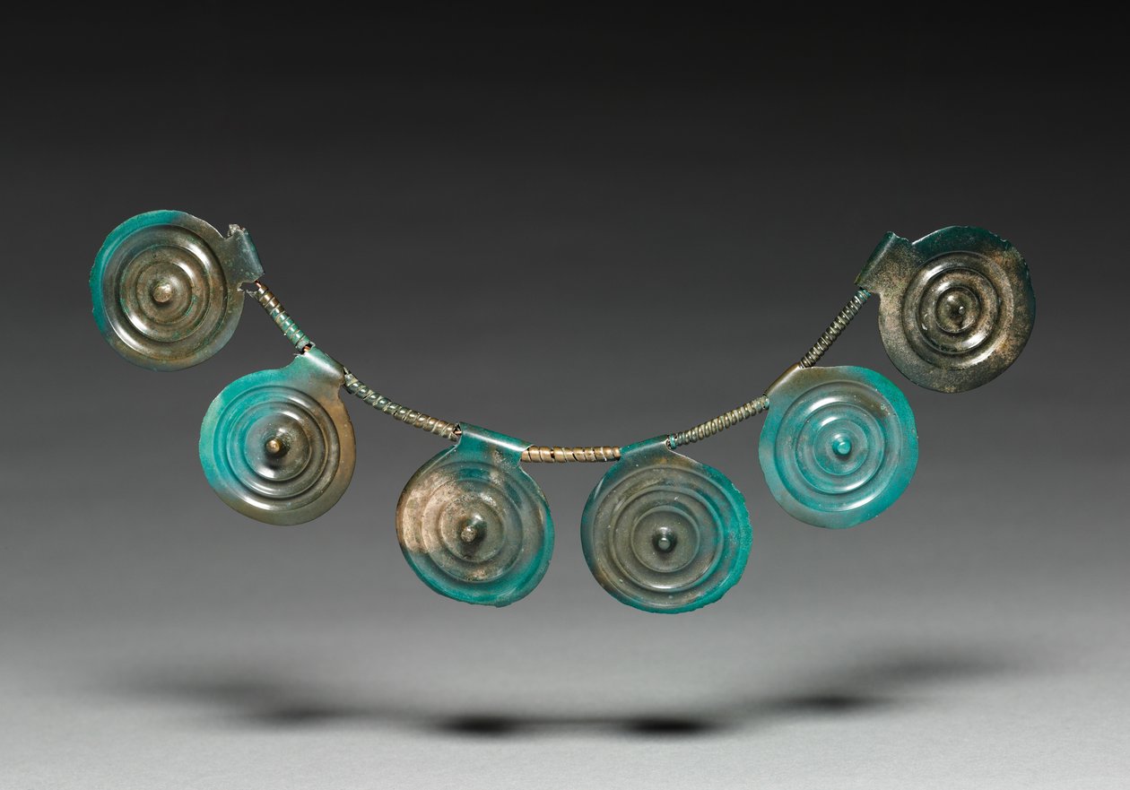 Elementer fra en halskæde, ca.1400-1300 f.Kr af Bronze Age