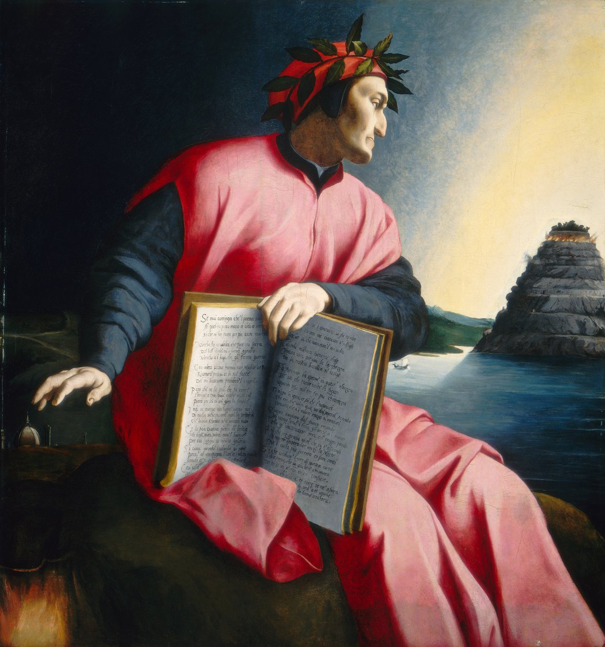 Allegorisk portræt af Dante Alighieri af Agnolo Bronzino