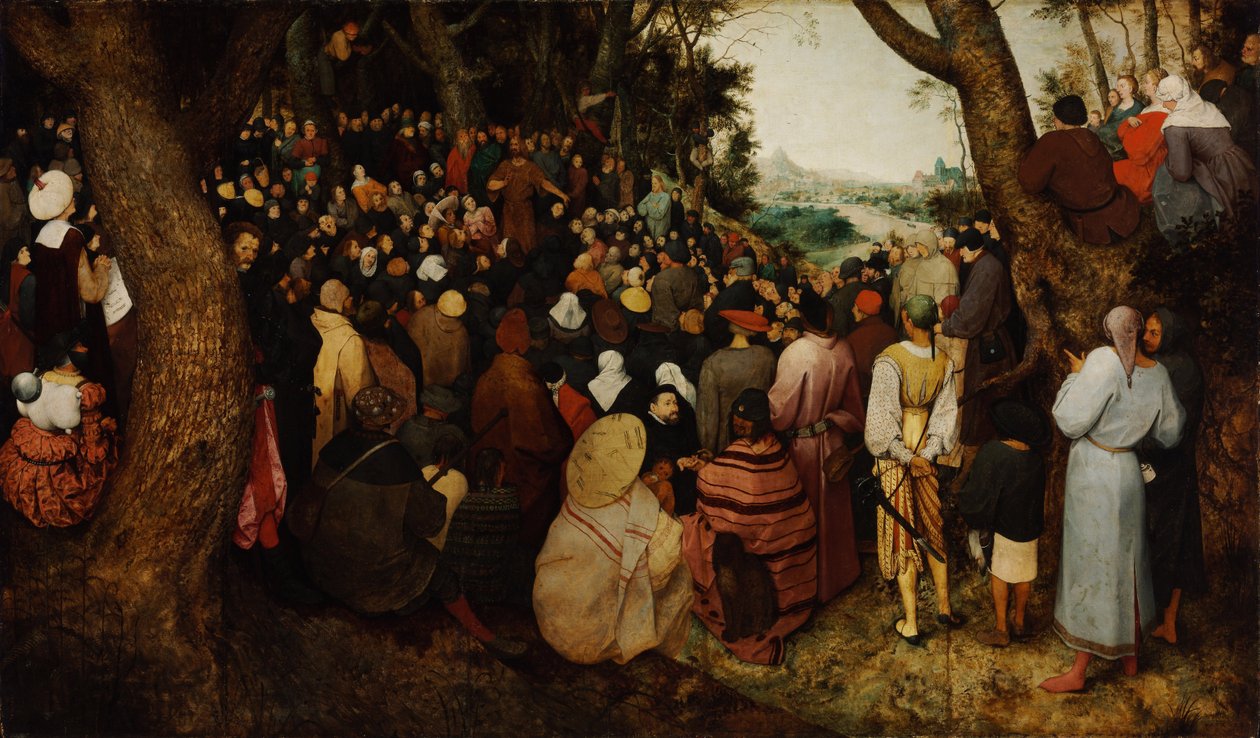 Johannes Døberens prædiken af Bruegel