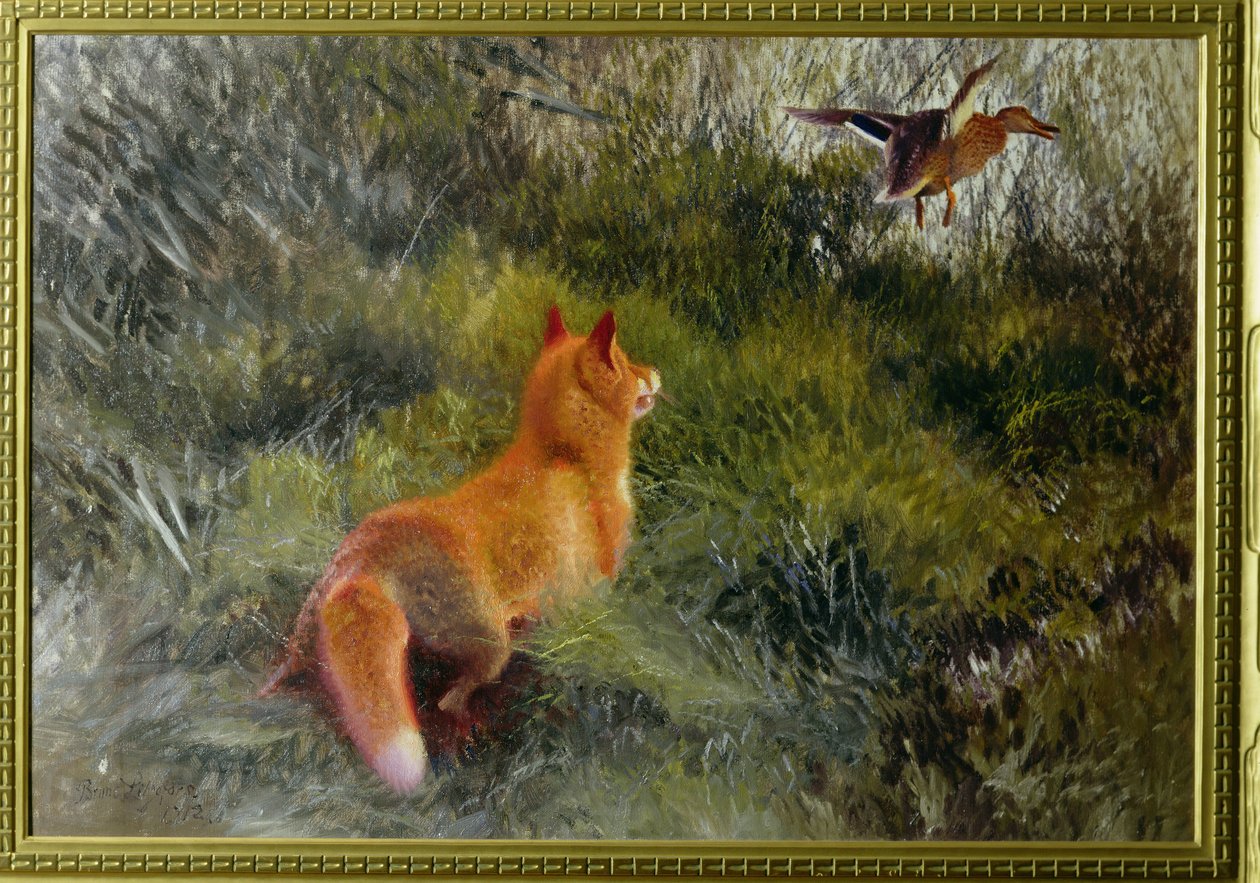 Eluding the Fox, 1912 af Bruno Andreas Liljefors