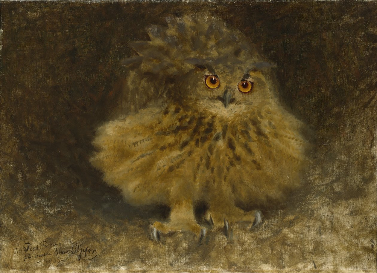 En Ørneugle, 1905 af Bruno Andreas Liljefors