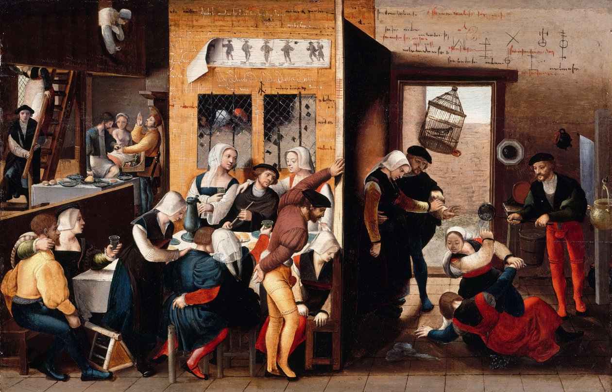 Bordelscene, 1537 af Brunswick Monogrammist