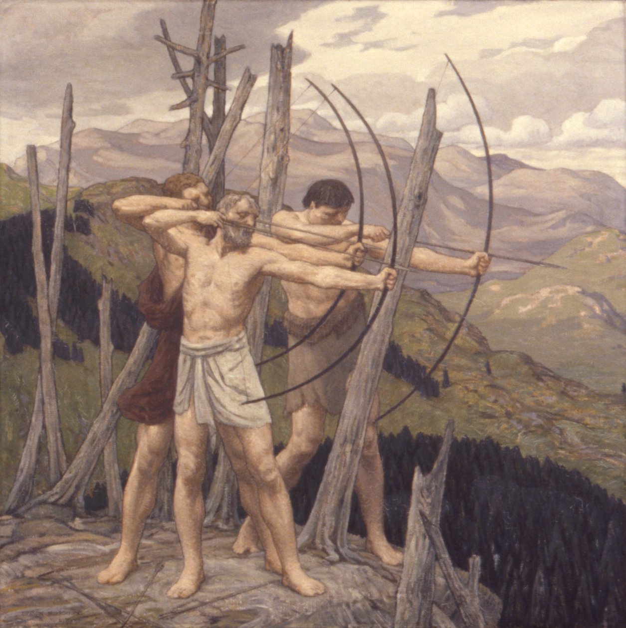 Bueskytterne, 1917. af Bryson Burroughs
